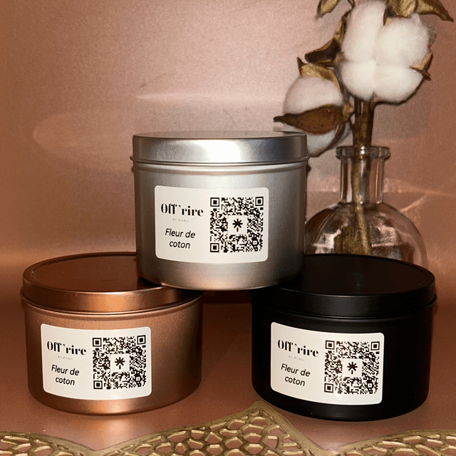 Métallik noir - bougie parfumée
